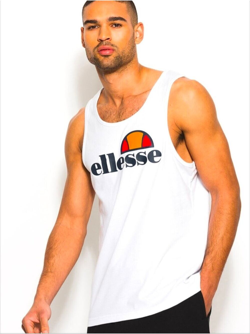 ELLESSE Frattini Men's Gym Vest | Optic White Size XS